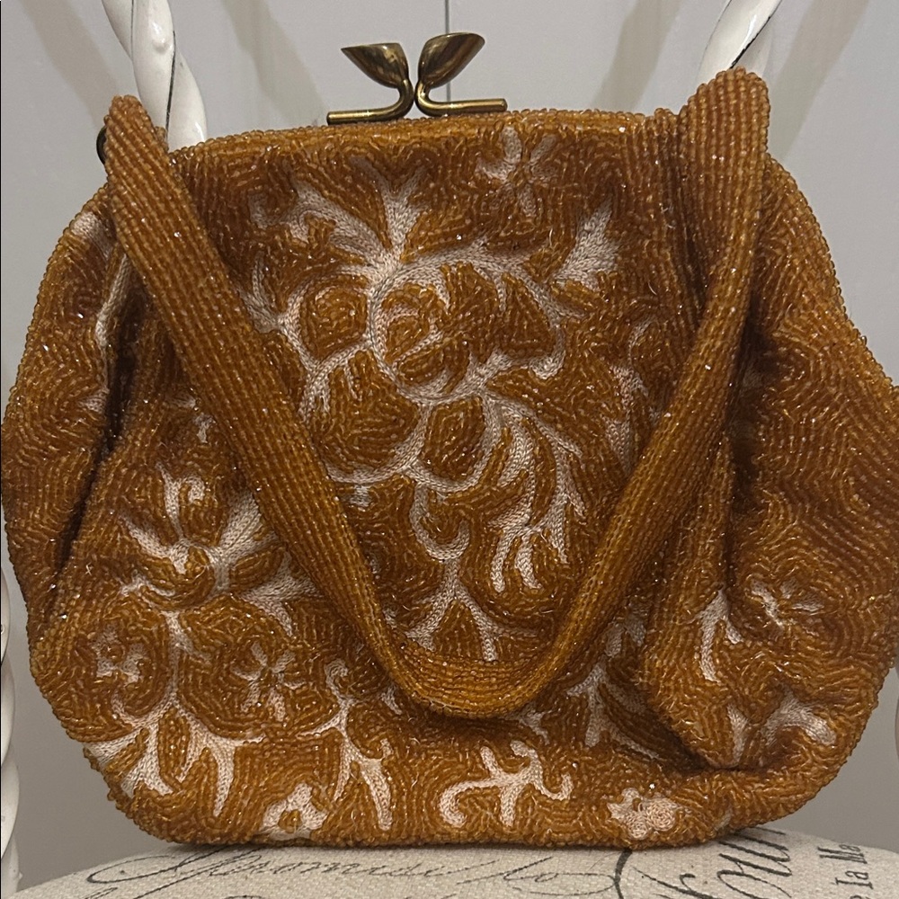 Vintage 1950-1960’s Beaded Evening Bag - Made in Belgium